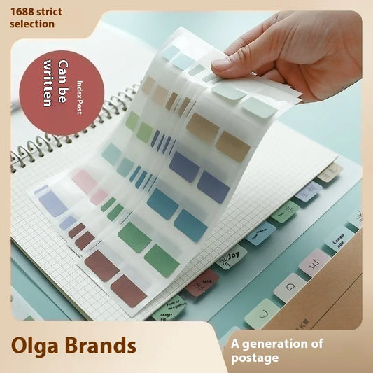 Colored Page Markers, Fluorescent Sticky Tabs, Neon Sticky Notes Flags, Waterproof Writable Translucent Page Flags For Books
