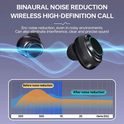 Wireless Bluetooth Headphones TWS Headsets With Mic Stereo Sport In-ear Earphone Touch Control Long Standby HD Call Earbuds Game