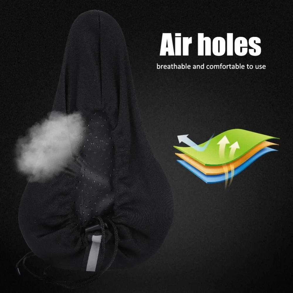 Soft 3D Padded Cycling Bicycle MTB Bike Saddle Seat Cover Cushion Sponge Foam Comfortable Saddles Mat Bicycle Accessory