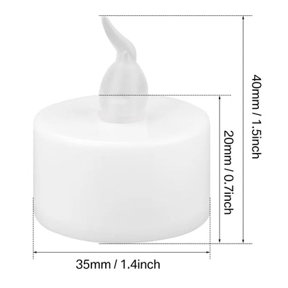12/24Pcs Flameless LED Candle Battery Operated Flickering Candle For Home Christmas Party Wedding Decoration Tealight Candles
