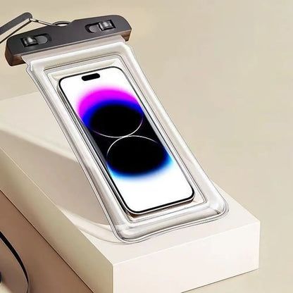 جراب هاتف شفاف مقاوم للماء بشاشة تعمل باللمس أقل من 7.0 بوصة غطاء هاتف محمول مع حبل للهاتف حقيبة مختومة للسباحة والغوص