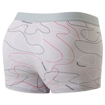 4 Pack Europe and America Size MEN'S FASHION Sexy Boxer Underwear Antibacterial Breathable plus Size Fat MEN'S Shorts Underwear