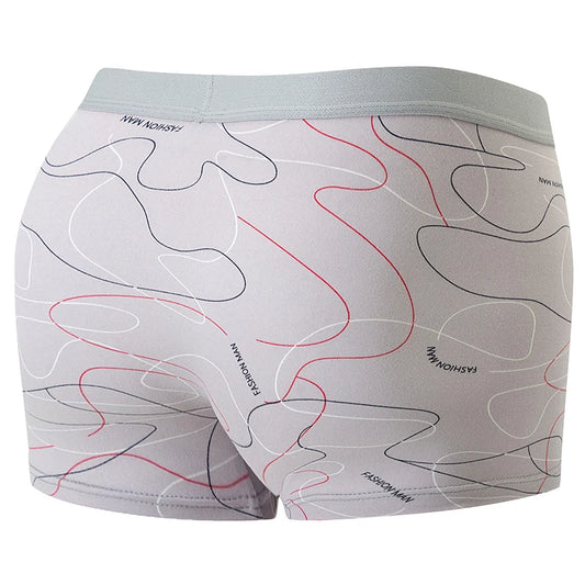 4 Pack Europe and America Size MEN'S FASHION Sexy Boxer Underwear Antibacterial Breathable plus Size Fat MEN'S Shorts Underwear