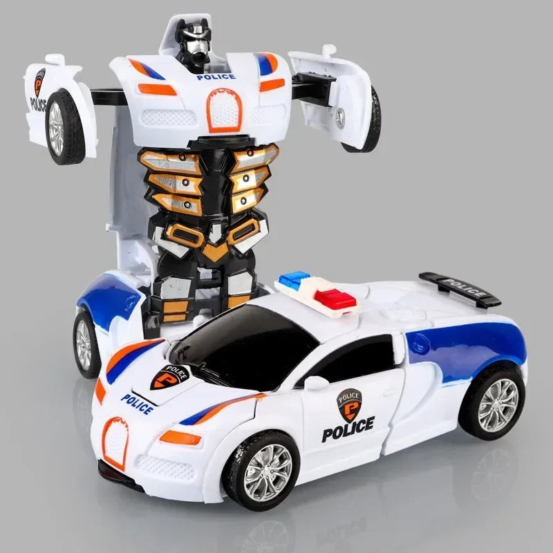Transforming Inertial Car with Collision Technology: Autobot Robot Car for Boys