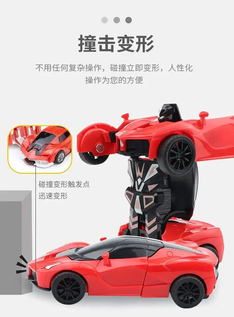 Transforming Inertial Car with Collision Technology: Autobot Robot Car for Boys