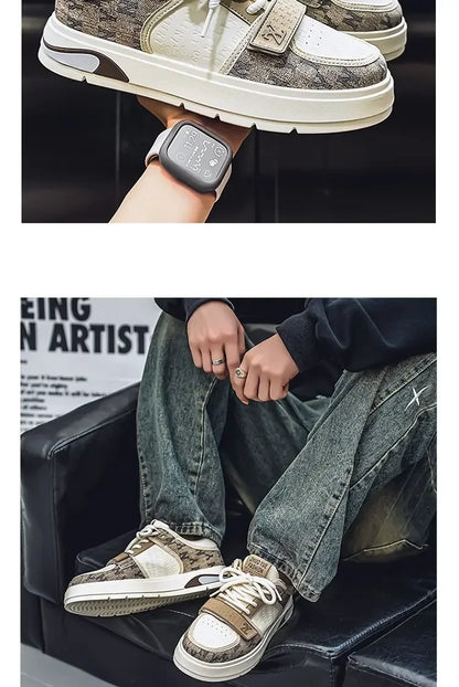 Men's Shoes Autumn Casual Shoes Soft Soled Sports Shoes New Trend Help Breathable Non-slip Board Shoes Fashion Shoes Board Shoes