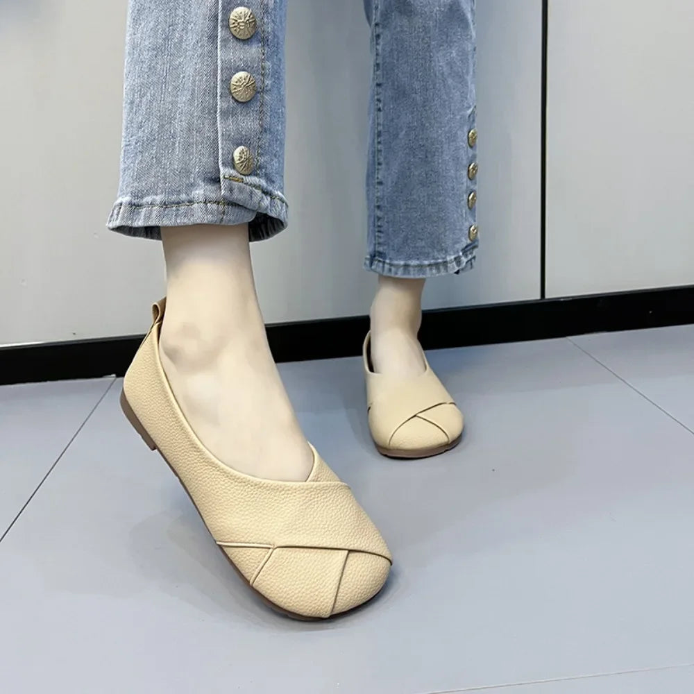 Shoes for Women Summer New One Pedal Light Women's Casual Shoes Shallow Slip on Ladies Walking Shoes Female Breathable Flats