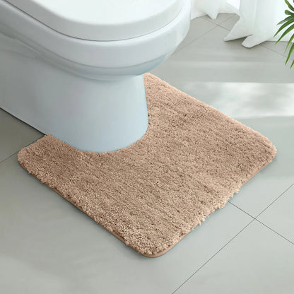 A small bathroom mat, non-slip, absorbent mat, thick U-shaped, simple solid color floor mat, toilet mat
