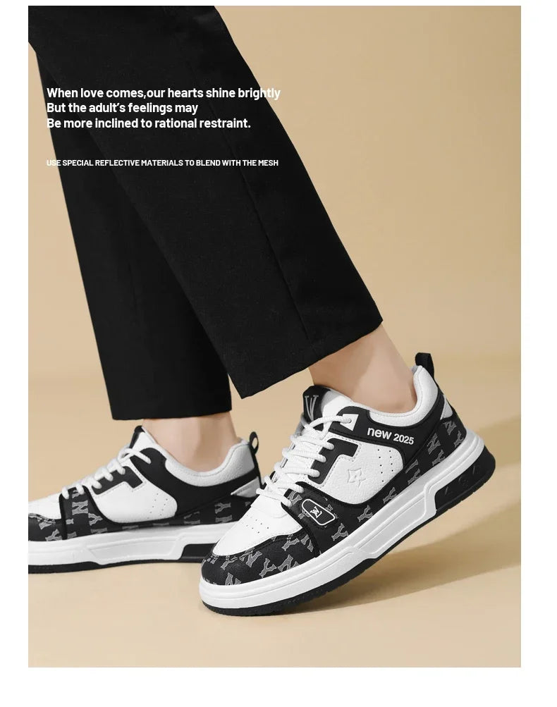 Men's Shoes, Spring 2025 New Printed German Training Board Shoes, Versatile, Niche, High-end, Sports and Leisure Shoes