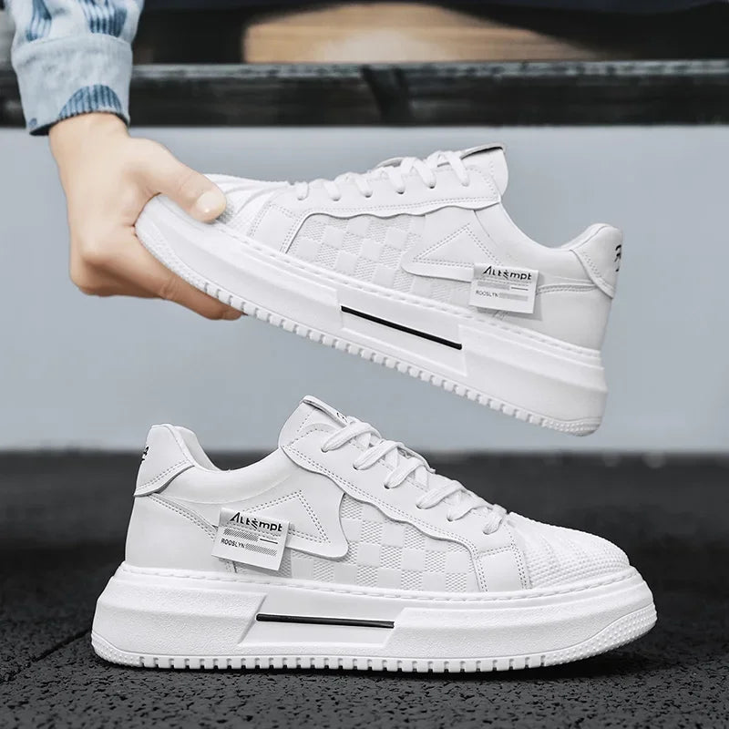 Men's Shoes 2025 New Trend Fashionable Versatile Breathable Niche Personality Casual Sports Board Shoes Thick Sole Comfortable