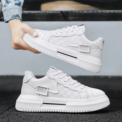 Men's Shoes 2025 New Trend Fashionable Versatile Breathable Niche Personality Casual Sports Board Shoes Thick Sole Comfortable