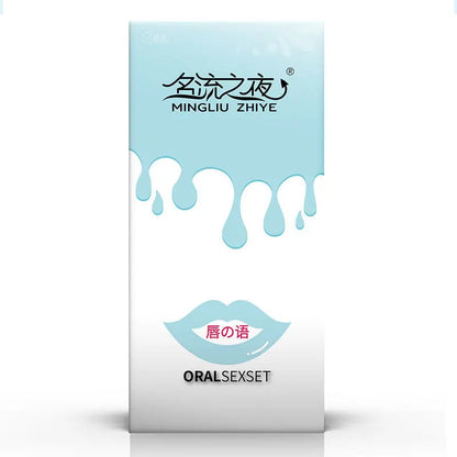 PERSONAGE 100pcs Natural Latex Condom NO OIL Fruity Taste Oral Condom Ultra Thin Smooth Penis Sleeve Safer Contraception for Men