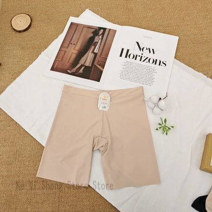 Women's thin safety pants, women's seamless breathable leggings, non-curling edge exposure, and plain pants are comfortable