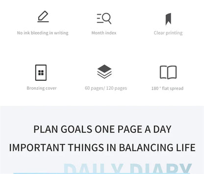 365-Day 2025 Portable A7 Pocket Planner Pu Cover Daily Weekly Schedule Notebook Calendar Journal School Office Supplies Agenda