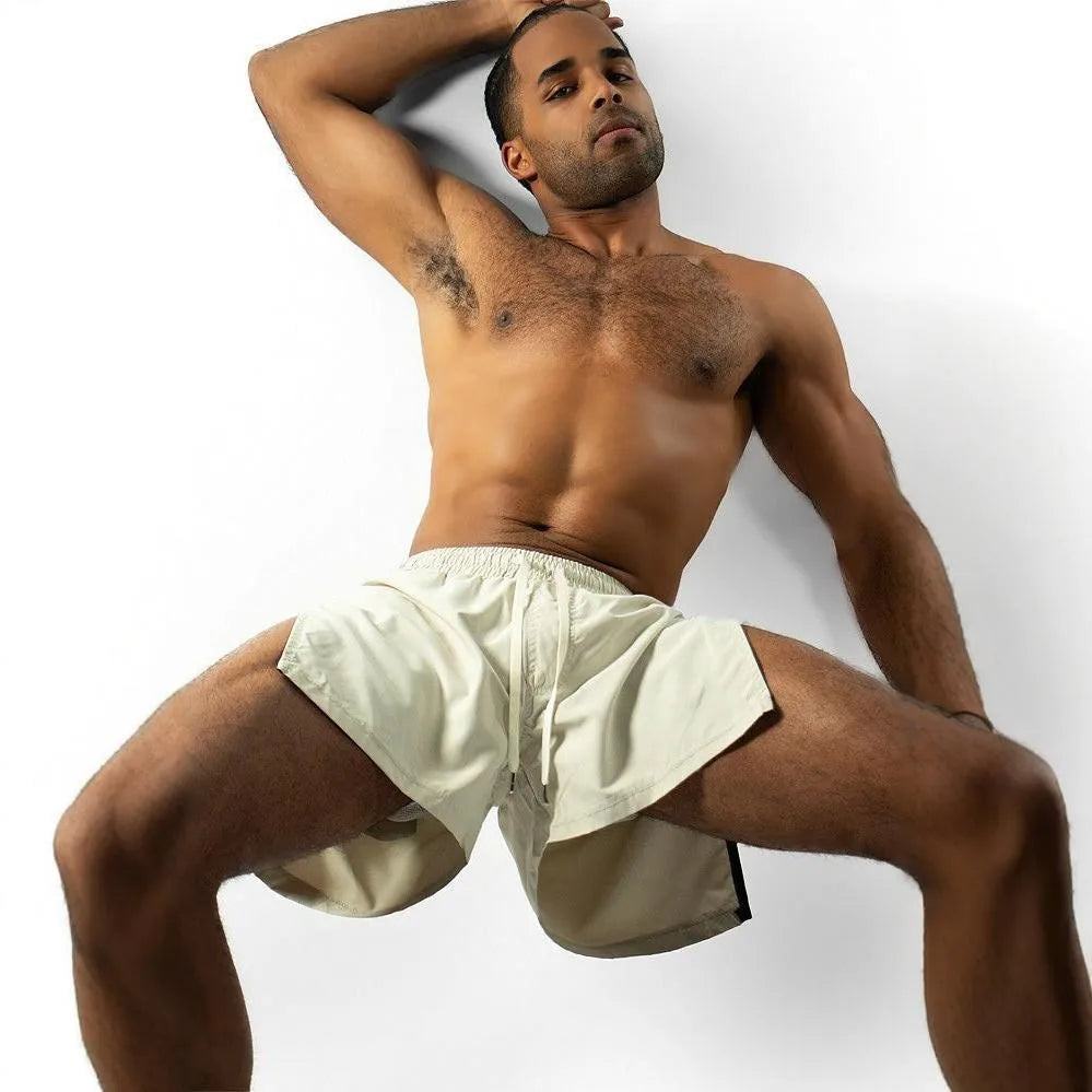 Cross-Border Sports Pants Sexy Shorts Fitness Running Trend Men's Underwear Boxers  Amazon European And American Foreign Trade