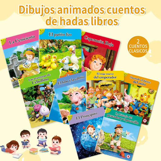 Spanish Set Of 10 Fairy Tale Books Libros Children's Bedtime Stories Companion Reading Color Content For Preschool Learning