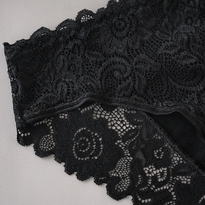 3PCS/Set Luxury Floral Embroidery Lace Panties Women Briefs Sexy Hollow Lingerie Female Underwear Ladies Breathable Underpants