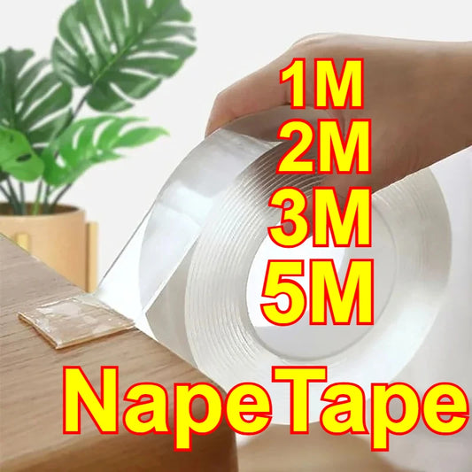 Nano Tape Transparent Double Sided Tape Waterproof Wall Stickers Reusable Heat Resistant Bathroom Home Decoration Tapes