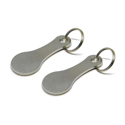 Shopping Cart Token Stainless Steel Hard Portable Key Ring Metallic Keychain For Key Hook Practical Daily Use Accessorie Cart