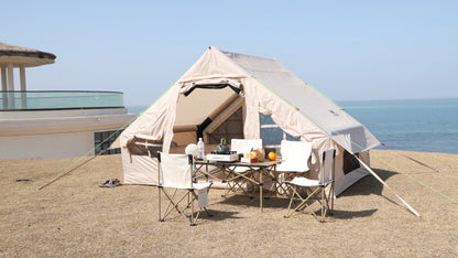 Large Inflatable Tent Tents for Outdoor Camping, Waterproof and Sunscreen, Family Dinner, 3-4 People