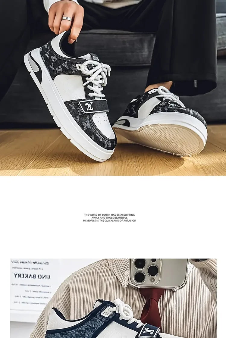 Men's Shoes Autumn Casual Shoes Soft Soled Sports Shoes New Trend Help Breathable Non-slip Board Shoes Fashion Shoes Board Shoes