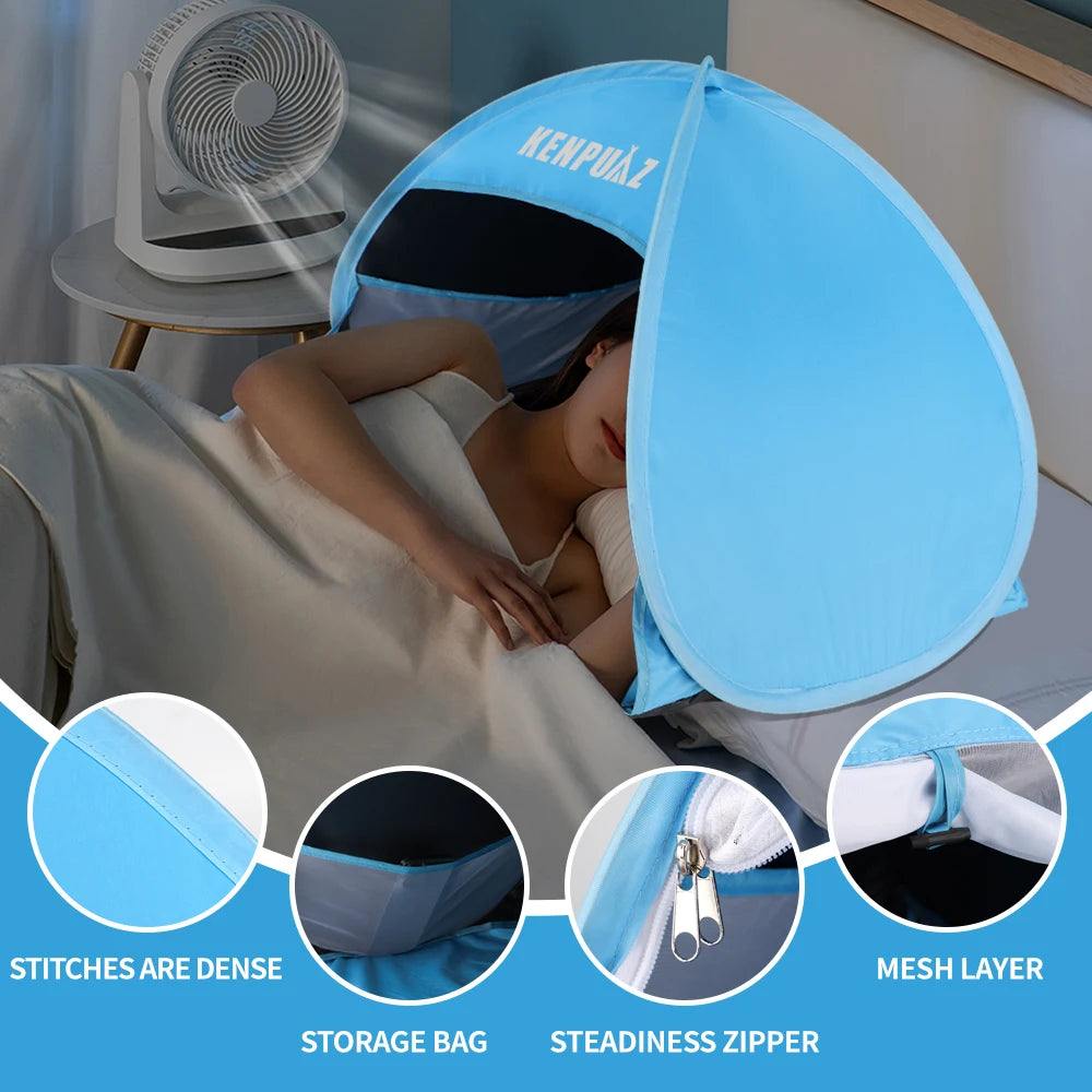 Hot Sale Tents Portable Easy Fold Indoor Outdoor Put Up Sleep Camping Waterproof Head Sunshade Shade Light Tent On Bed