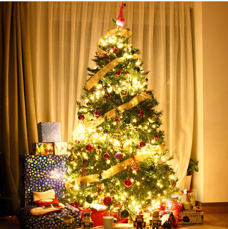 10M-100M Fairy Lights LED String Garland Christmas Light Waterproof Outdoor Indoor For Tree Street Wedding Party 2024 Decoration