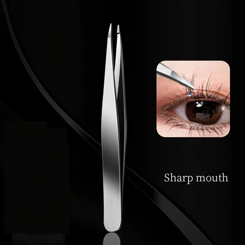 4pcs Professional Tweezers Set - Perfect For Eyebrow Hair Removal, Splinter & Ingrown Hair Removal & For Men & Women