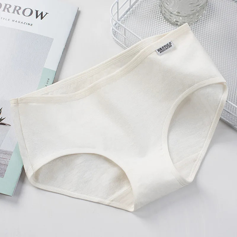 3Pcs Sexy Panties Women Cotton Underwear Antibacterial Briefs Girls Seamless Cozy Female Underpants Intimates Low-Rise Lingeries