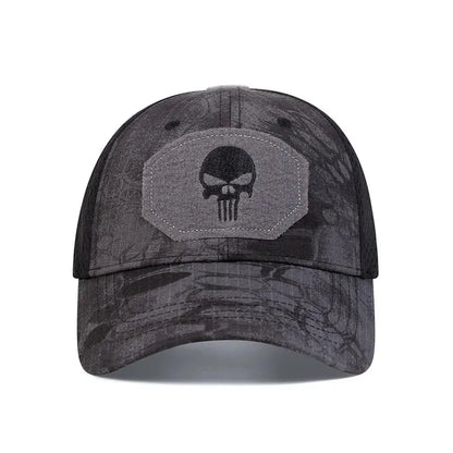 2025 NEW Skull Embroidered Top with Patch Breathable Baseball Caps Spring and Autumn Outdoor Adjustable Casual Hat Sunscreen Hat