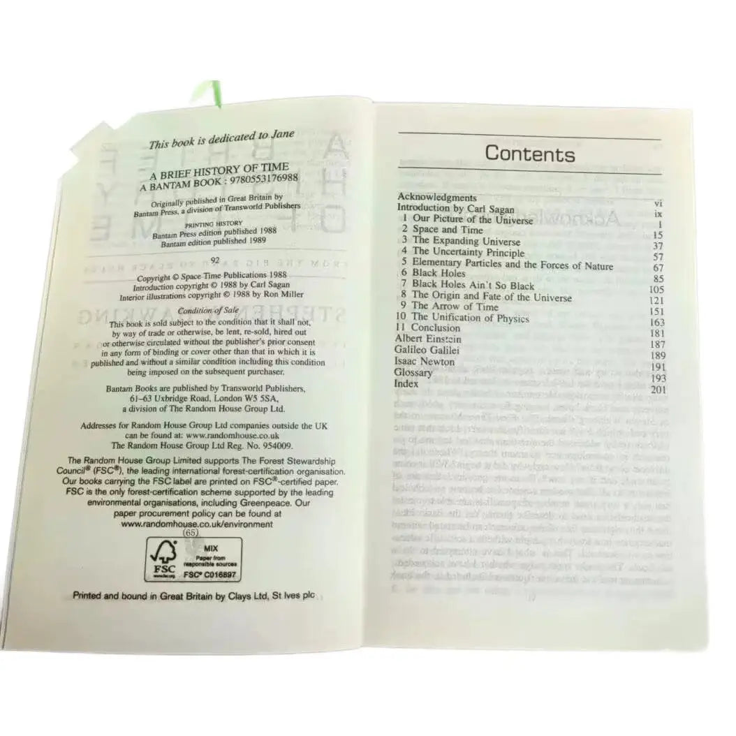 A Brief History of Time: Natural Science Fiction on the Mysteries of the Universe