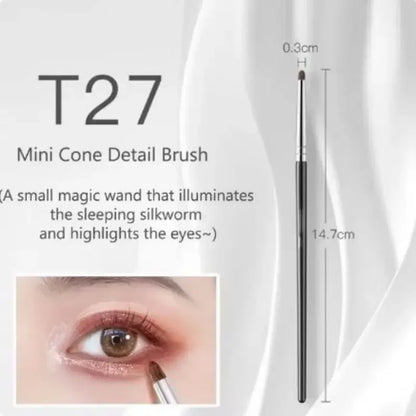 4Pcs Eye Smudge Brush, Fine Soft Makeup Tool, Eyeshadow Brush Set Eyeliner Brush For Blending Eyeshadow Eyeliner, Ideal