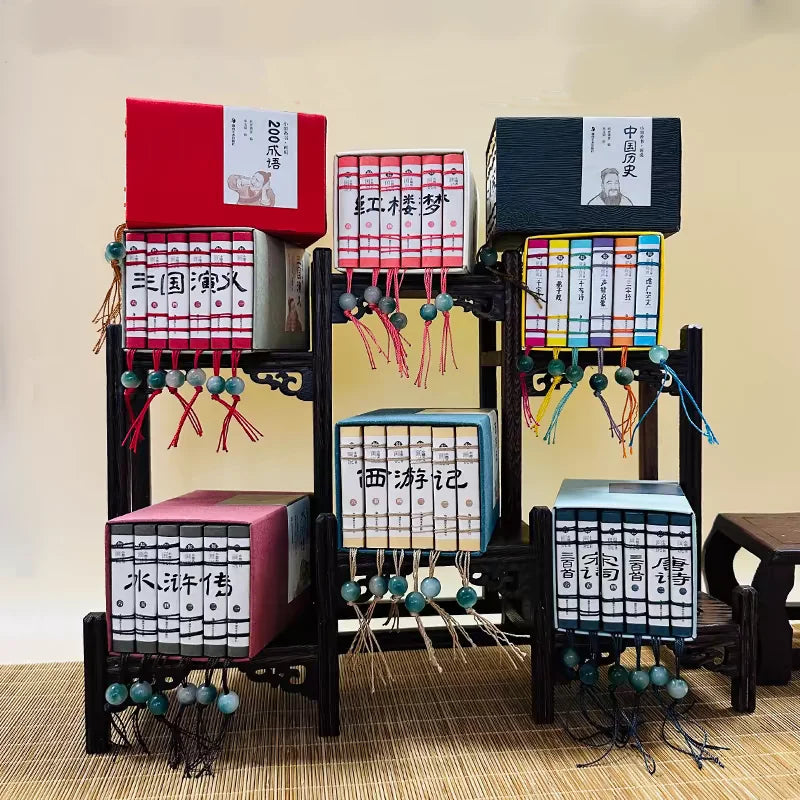 Pocket Book The Four Great Classical Novels of China Comic Strips Manga Mini Books For kids adult Chinese Traditional Culture