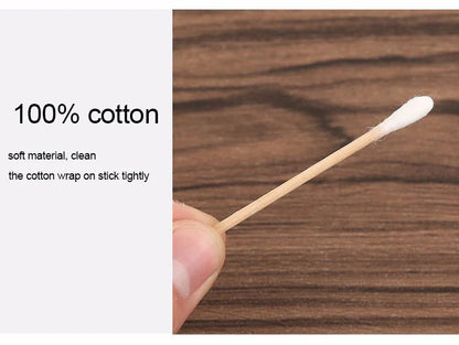 500pcs Double Head Cotton Swab Women Makeup Cotton Buds Tip for Wood Sticks Nose Ears Cleaning Health Care Tools