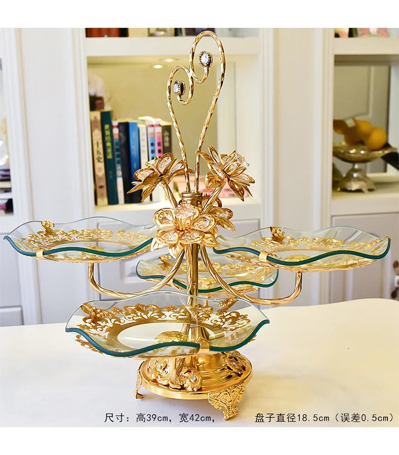 Kitchen Unique Plates Organizer Elegant Multifunctional Advanced Plates Pretty Luxury Charolas Decorativas Room Decoration