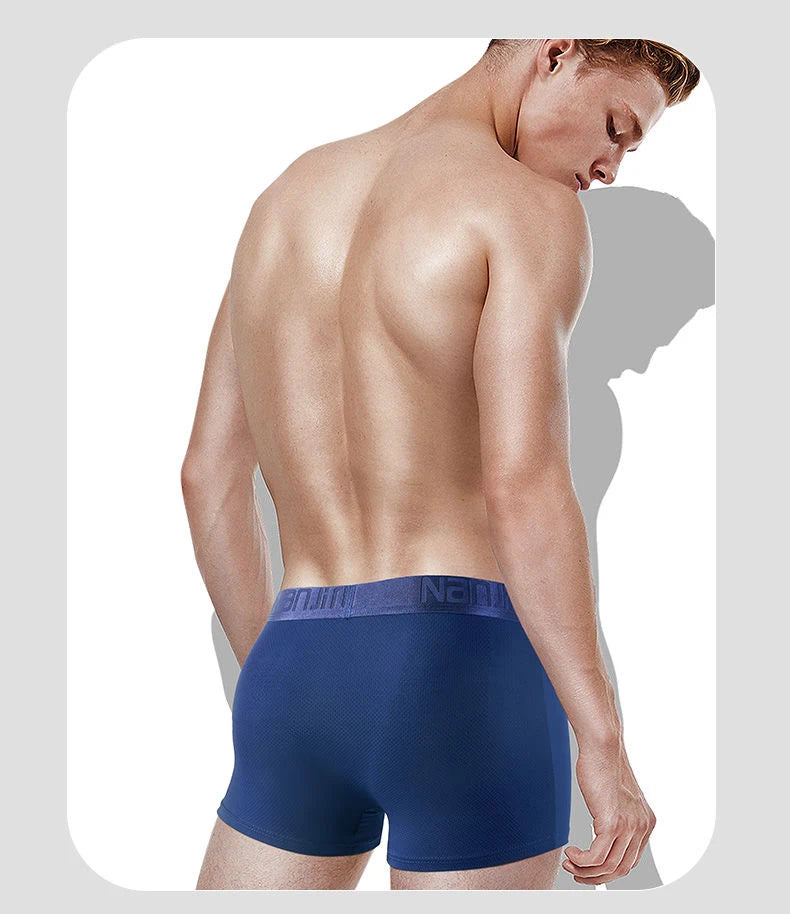 Men Panties Male Underpants Man Pack Shorts Boxers Underwear Slip Homme Calzoncillos Bamboo Hole U Convex Pouch Large Size 6XL