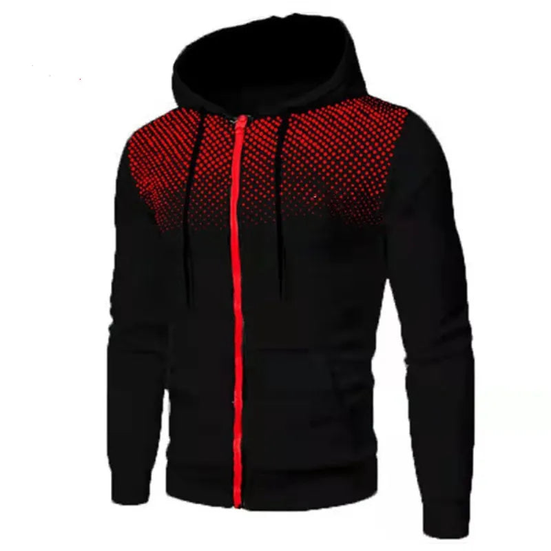 Autumn and Winter Casual Jacket for Men All Elite Wrestling Zipper Hoodie with Pocket Printing Sweater Sportwear
