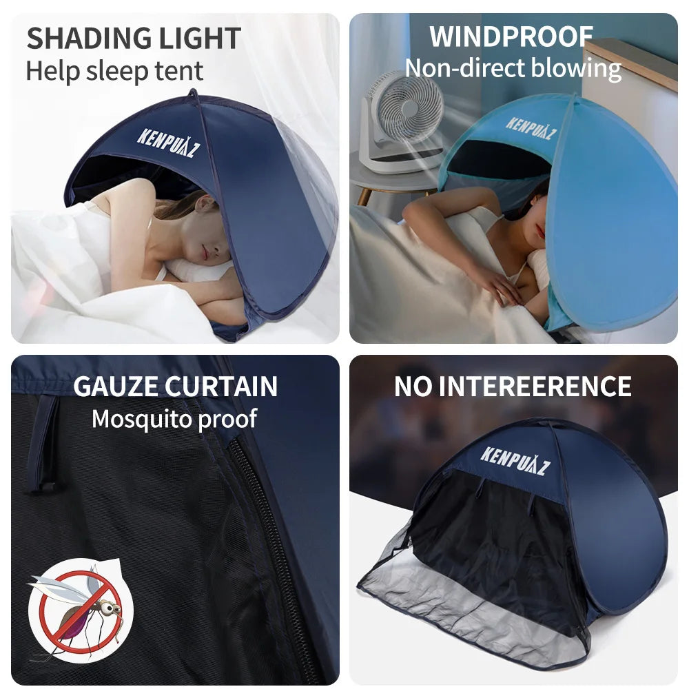 Hot Sale Tents Portable Easy Fold Indoor Outdoor Put Up Sleep Camping Waterproof Head Sunshade Shade Light Tent On Bed