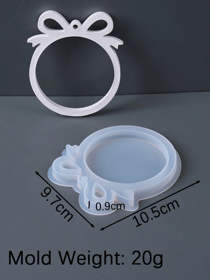 Christmas Series Hanging Pendant Silicone Mold DIY Resin Gypsum Mould Christmas Tree Deer Gloves Snowflake Home Decor Supplies