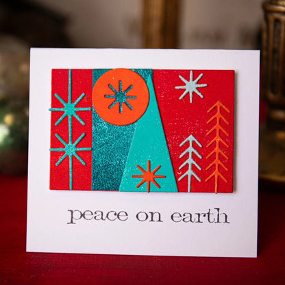 Christmas Tree Cabin Combination Metal Cutting Dies for DIY Scrapbooking Paper Card Craft Decoration Background Album Making