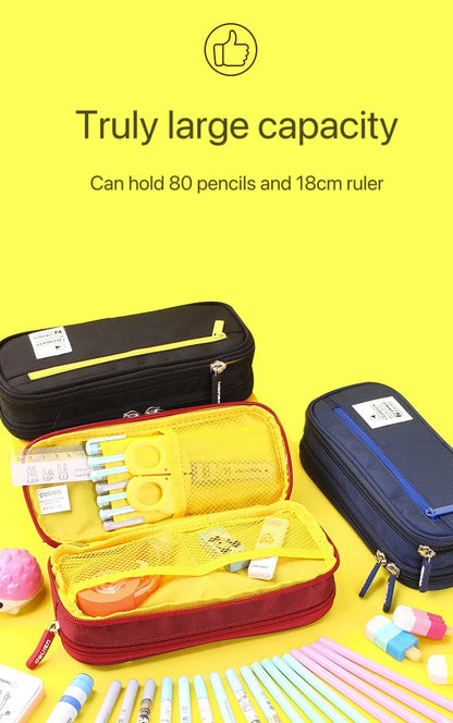 Large Capacity Pencil Case Pen Bag Pen Box Pencil Cases Storage Student School Office Supplies Stationery Gift