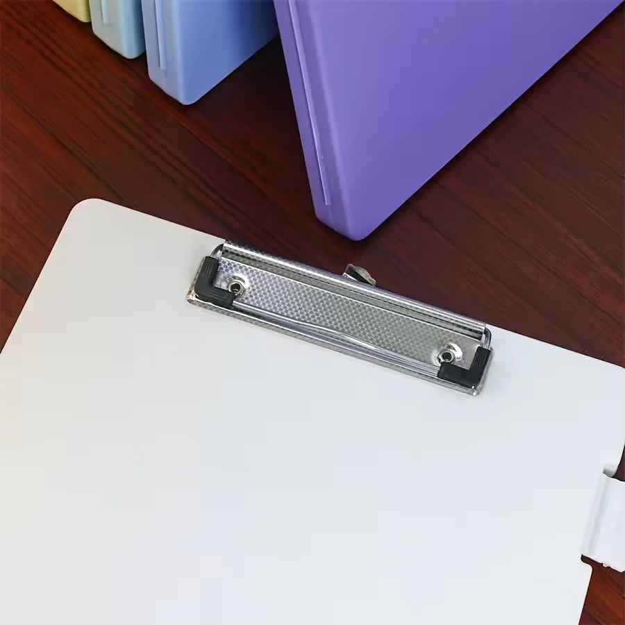 WQN-1PC Multi-Color Multi-function Large Capacity A4 Clip Storage Box For School And Office Use