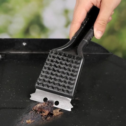 Barbecue Brush Multifunctional Barbecue Cleaning Brush BBQ Stainless Steel Barbecue Wire Oven and Grill Cleaning Brush