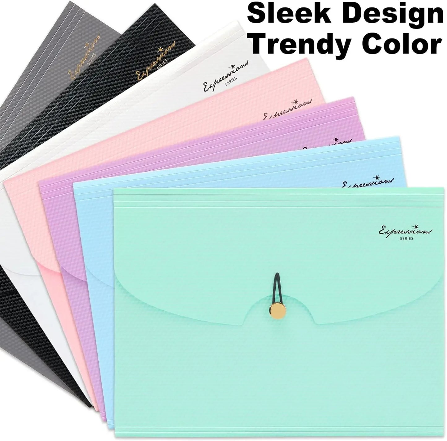 Expanding File Folder,5 Pocket Folders for Documents,Portable Paper Organizer for School Office Supplies,A4 Size