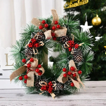 sp Hot Sale Merry Christmas Decoration Wreath Manufacturer Artificial Greenery Christmas Garland Decoration