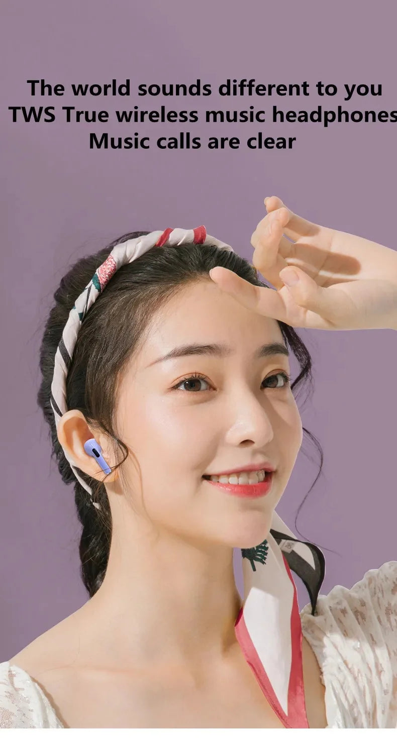 Air TWS Bluetooth Earphones Wireless Bluetooth Headset Noise Cancelling Earbuds with Mic Wireless Headphones for IPhone