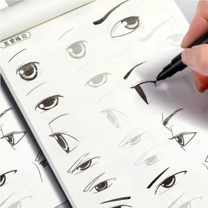 Comics Girl Boy Anime Hand Drawn Book Novice Zero Basic Tracing Manga Sketching Tutorial Drawing Practice Comics Line Draft Book