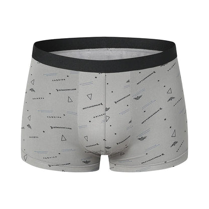 10-piece men's random fashion printed underwear Europe and large size sexy men comfortable wild boyshort elastic waist pants.