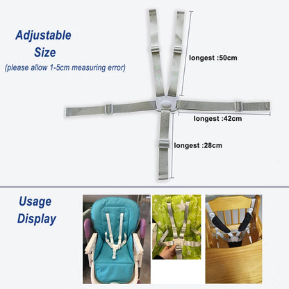Baby Five Points Safety Belts Lunch Seat Car Sleeping Fixed Belts Toddler Protection Universal Belt Baby Stroller Accessories