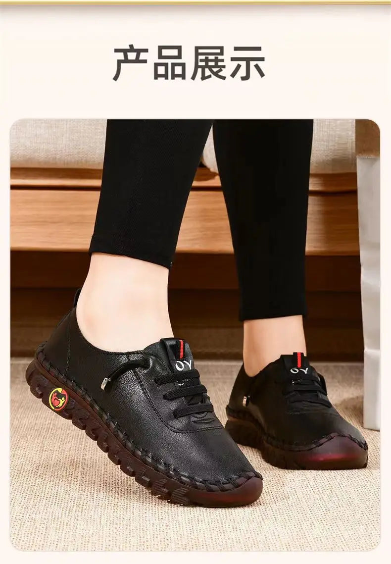 2025 Women's Flat Shoes New Orthopedic Loafers Woman Moccasins Stitched Slip On Ballet Flats For Women Nurse Shoes Medical